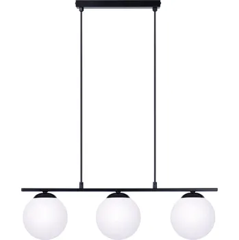Zuma Line Globe závěsné svítidlo 3x10 W bílá-černá 1209