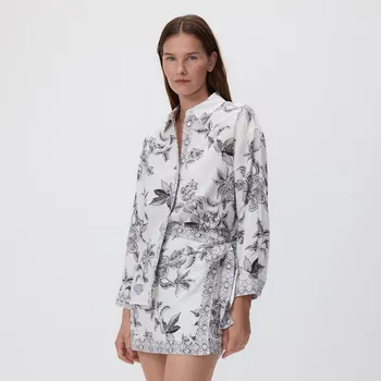 Pánská košile Reserved - Vzorovaná košile - tmavě šedá - 417FH-90P - 417FH-90P-XXL