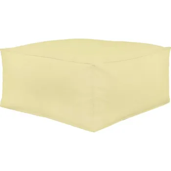 Taburet Taburetka krémová kostka ekokůže