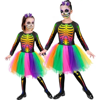 Karnevalový kostým Dívčí šaty kostra - Pro věk 8-10