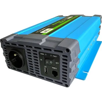 Měnič napětí Měnič napětí Carspa P1000-12/24-25, 12/24V, 230V, USB, 1000W čistá sinusovka