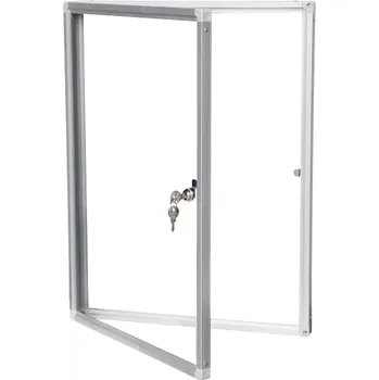 Vertikální vitrína Eco lakovaná výplň 90x120 cm (patentní klíč)