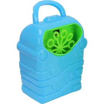 Hra na zahradu Výrobník bublin automatický modrý bublifukovač s náplní 113ml na baterie