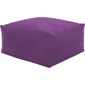 Taburet Plyšová taburetka fialová