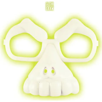 Karnevalový doplněk Brýle s lebkou - svítící ve tmě