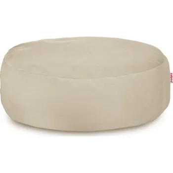 Taburet Plyšová podnožka perlová