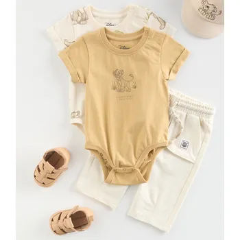 Reserved - Bavlněné body Lví král, 2 ks - tělová - 552CJ-02X - 552CJ-02X-74