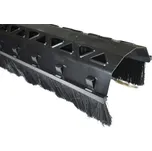 Pás větrací s kartáčem 180/65 mm,1 m – černá