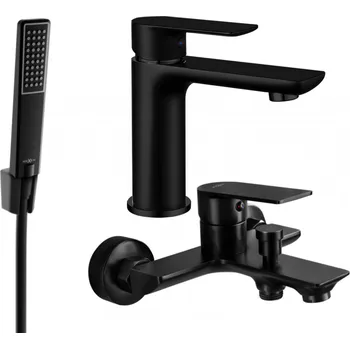 Vodovodní baterie Mexen Alfa R72 vanová sada, černá - 745703R72-70 Bateriové soupravy
