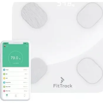 Robotický vysavač Digitální váha FitTrack Dara Smart BMI Skleněná koupelnová váha s Bluetooth (FitTrack Dara digitální váha těla)