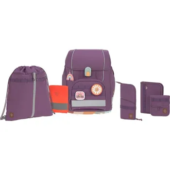 Školní batoh Školní 7dílný set Lässig - Boxy Unique purple