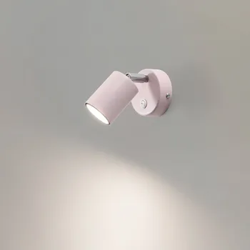 Lampička Luminex Nástěnné bodové svítidlo Fun, šedé, výška 14 cm, nastavitelné, GU10 - Nástěnný držák - Ø 8 cm, výška 2,5 cm; bodovka - Ø 5,5 cm, výška 7,5 cm šedý 1 x 8 W LED - Doprava zdarma