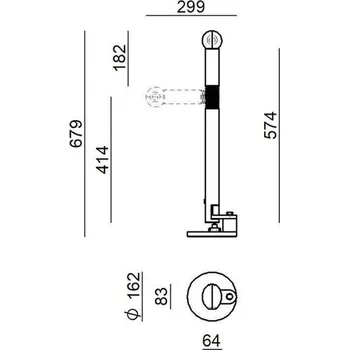 Lampička Stolní lampa Stilnovo Periscopio, bílá, výška 68 cm, kov - Délka kabelu 200 cm 1 x 7 W LED - Doprava zdarma