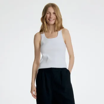 Reserved - Žebrovaný top - bílá - 900GB-00X - 900GB-00X-XL