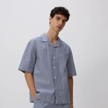 Pánská košile Reserved - Bavlněná košile comfort fit - tmavomodrá - 170DV-59P - 170DV-59P-M