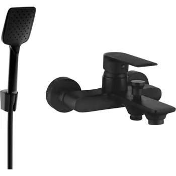 Vodovodní baterie Mexen Royo R62 vanová baterie s sprchovým setem, černá - 7223R62-70 Bateriové soupravy