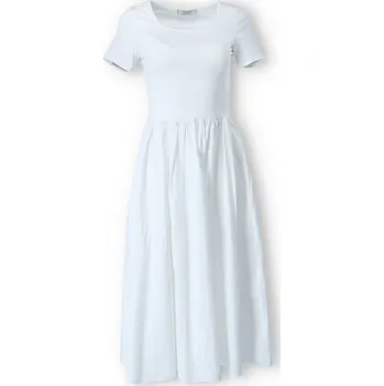 Dámské šaty Dlouhé kombinované šaty VOGUE 55808 barva: bílá