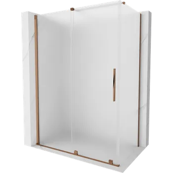 Mexen Velar posuvný sprchový kout 130 x 75 cm, matný, růžové zlato - 871-130-075-31-60 Sprchové kouty