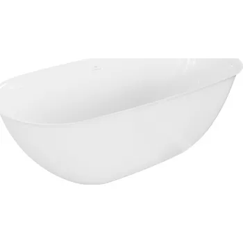 Vana Mexen Siena volně stojící vana z konglomerátu 170 x 80 cm, bílá lesk - 57291708010 Volně stojící vany