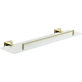 Koupelnový nábytek Mexen Arno závěsná skleněná polička, zlatá - 7020737-50 Koupelnové police