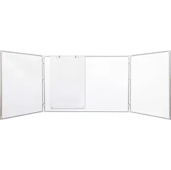 Trojdílná magnetická rozkládací tabule, keramická 150x100/300cm