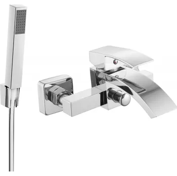 Vodovodní baterie Mexen Libra R77 vanová baterie se sprchovým setem, chrom - 74513R77-00 Bateriové soupravy