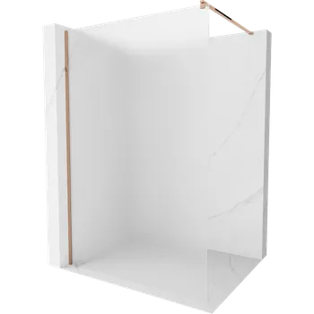 Mexen Kioto sprchová stěna Walk-in 70 x 200 cm, námraza 8 mm, růžové zlato - 800-070-101-60-30 Sprchové stěny