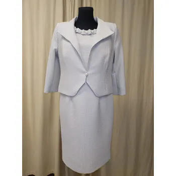 Dámské šaty Šaty společenské s korálky a kabátkem Mamma Mia barva: šedá světlá, velikost: 48