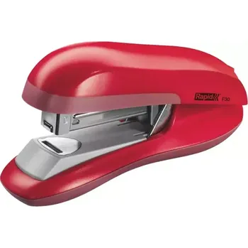 Kancelářské potřeby Stolní sešívačka s ploch. sešíváním Rapid F30, 30 listů, červená