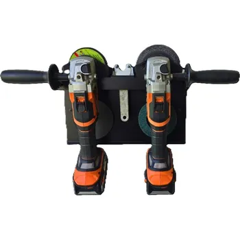 úhlová bruska DSsystém Držák úhlové brusky na zeď Černá matná Ral 9005