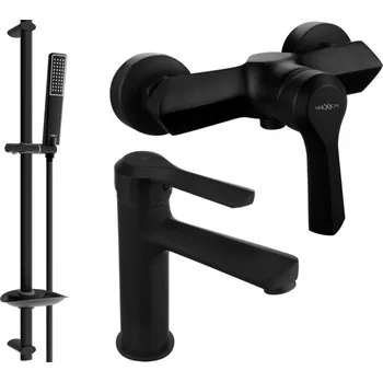 Vodovodní baterie Mexen Sabre DB72 sprchová sada, černá - 72104DB72-70 Bateriové soupravy