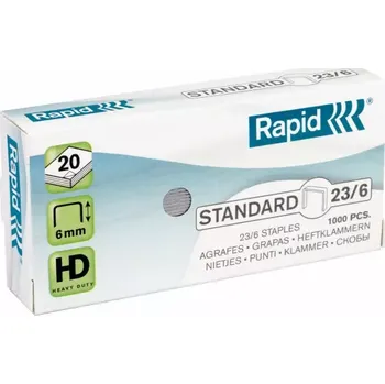 Spona do sešívačky Drátky Rapid Standard 23/6, 1000 ks