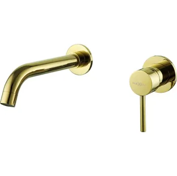Vodovodní baterie Mexen Alma podomítková baterie umyvadlová, zlatá - 75015-50 Umyvadlové baterie