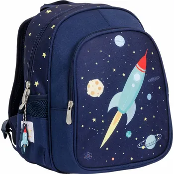 A Little Lovely Company - batůžek do školky - vesmírná raketa