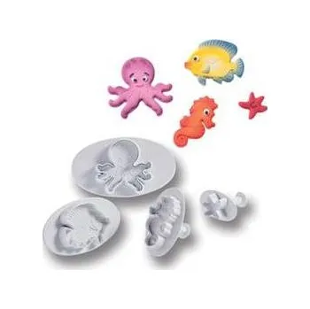 Vykrajovátko Pístové vykrajovátko mořský svět 4ks - Martellato