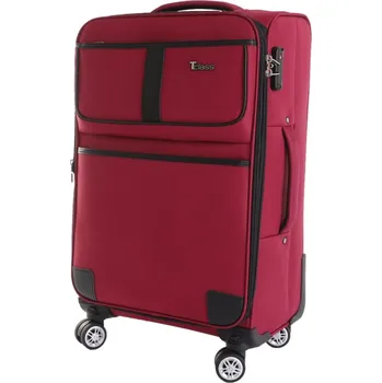 Střední cestovní kufr T-class® SC-080, vínová, L, rozšiřitelný, 68, 5 x 41 x 26-30 cm
