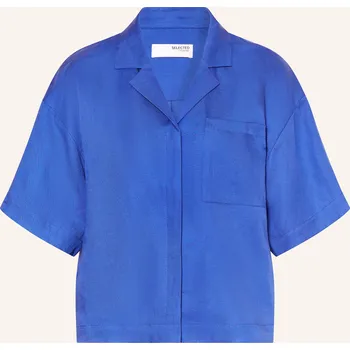 Dámská halenka Selected Femme Dámská Halenka Se Lnem, modrá, 40