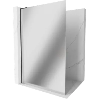 Mexen Kioto L sprchová stěna Walk-in 110 x 200 cm, zrcadlo, černá - 800-110-103-70-50 Sprchové stěny