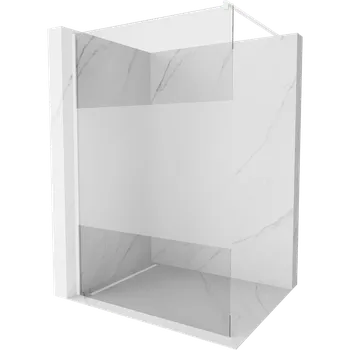 Mexen Kioto sprchová stěna Walk-in 90 x 200 cm, transparentní/mrazový 8 mm, bílá - 800-090-101-20-35 Sprchové stěny