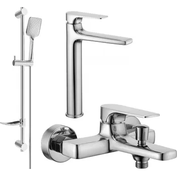 Vodovodní baterie Mexen Lynx DF62 vana sestava, chrom - 745913DF62-00 Bateriové soupravy