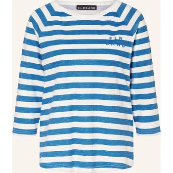 Dámské tričko Elbsand Dámské Tričko Celina S 3/4 Rukávem, bílá / modrá, 38