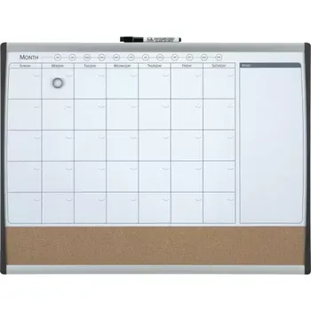 Organizační magnetická tabule, měsíční, 585x430mm