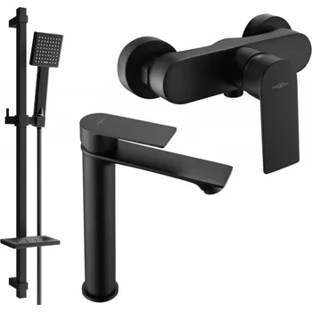 Mexen Royo DQ45 sprchová sada, černá - 72214DQ45-70 Bateriové soupravy