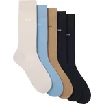Hugo Boss 5 PACK - pánské ponožky BOSS 50478221-973 39-42 + 2 měsíce na vrácení zboží