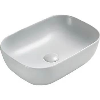 Mexen Rita umyvadlo na desku 45 x 32 cm, platinová matná - 21084563 Koupelnové umyvadla