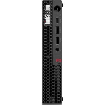 Stolní počítač Lenovo ThinkStation P3 Tiny Počítač, i5-14500, 16GB DDR5, 512GB SSD, Intel UHD 770, W11P, vPro, černý + klávesnice a myš 30H0005KCK