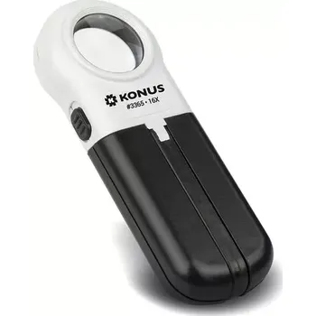 Lupa Zvětšovací lupa s osvětlením Konus Flexo - 8x (20mm)