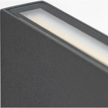 Venkovní osvětlení Venkovní nástěnné svítidlo LED CMD 9060, 11 cm, antracit, IP54, nahoru/dolů 2 x 3 W LED - Doprava zdarma