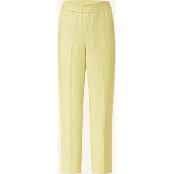 Dámské kalhoty Gitta Banko Dámské Marlene Kalhoty Ze Lnu, světle zelená, 38