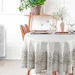 ArtFir Kulatý ubrus INES 11 | béžová/krémová 150 cm